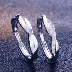 S925 Silver Couple Rings - Valentine's Day Gift Set