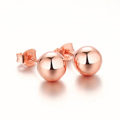 925 Silver Ball Stud Earrings