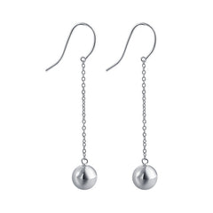 925 Smooth Ball Earrings - Elegant Silver Drops
