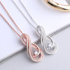 S925 Silver Infinity 8 Pendant Necklace