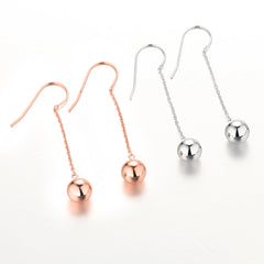 925 Smooth Ball Earrings - Elegant Silver Drops