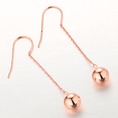 925 Smooth Ball Earrings - Elegant Silver Drops