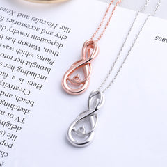 S925 Silver Infinity 8 Pendant Necklace