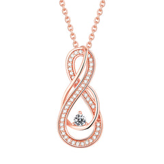 S925 Silver Infinity 8 Pendant Necklace