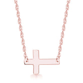 S925 Silver Cross Pendant Necklace