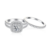 Stackable Two-in-One Wedding Ring Set