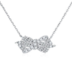 925 Silver Bow Ring Earrings Necklace Bracelet