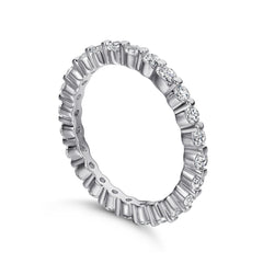 S925 Micro-Pavé CZ Band - Full Eternity Index Ring