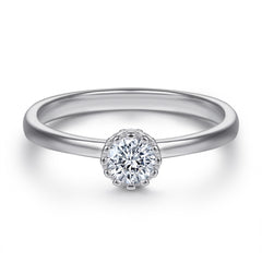 925 Silver Floral Wedding Band