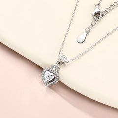 S925 Silver Heart Pendant Necklace