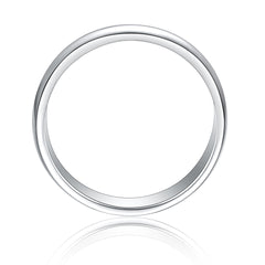 925 Silver Curved Polished Band Ring