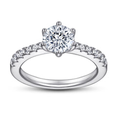 925 Silver Six-Prong Solitaire