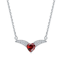 S925 Silver Heart Zodiac Necklace