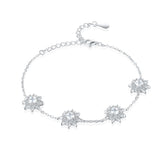 925 Sunflower Star Bracelet - Luxe Silver Jewelry
