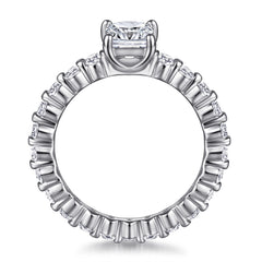 925 Silver Full Pavé Square Ring