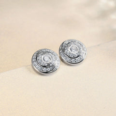 S925 CZ Stud Earrings - Luxe Silver Jewelry
