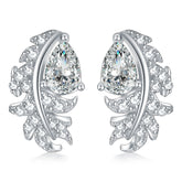 925 Silver Teardrop Zircon Earrings