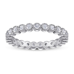 925 Silver White & Rose Gold Plated Ring