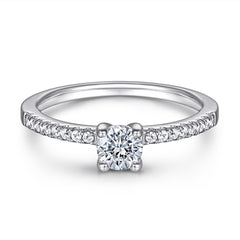 0.5ct Diamond Ring - Minimalist Solitaire