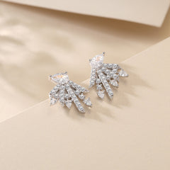 S925 CZ Dangle Earrings - Luxe Silver Studs