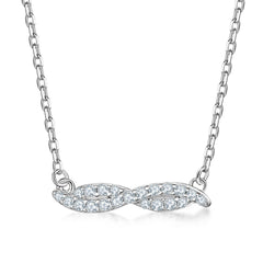 925 Silver S Earrings Full Zircon Ring Necklace Set