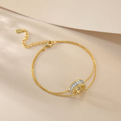 S925 18K Gold Plated Bracelet - Silver Jewelry