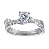 925 Silver Tri-Braided Design Ring