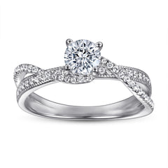 925 Silver Tri-Braided Design Ring