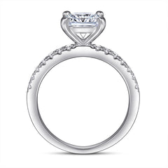 S925 Silver Square CZ Ring