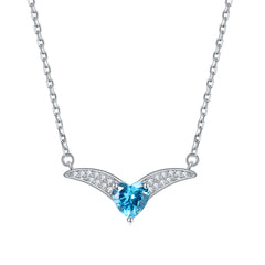 S925 Silver Heart Zodiac Necklace