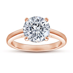 S925 2ct CZ Solitaire Ring - 4 Prong Setting