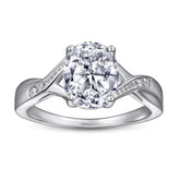 925 Silver Signature CZ Accent Ring