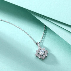 S925 Silver Star Clover Necklace