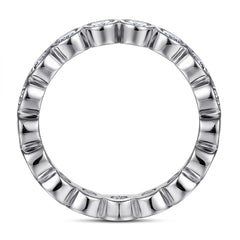 S925 Silver CZ Full Eternity Ring