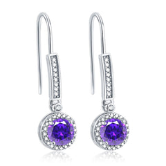 925 Silver Zirconia Drop Earrings