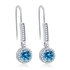 925 Silver Zirconia Drop Earrings