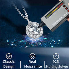 S925 Silver D Color Moissanite Necklace