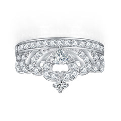 925 Silver Crown Design Ring