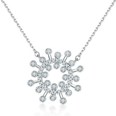 925 Silver Ring Earrings Necklace Jewelry Set