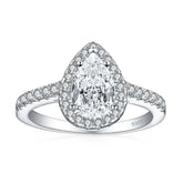 S925 Sterling Silver Teardrop Ring