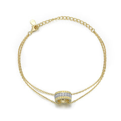 S925 18K Gold Plated Bracelet - Silver Jewelry