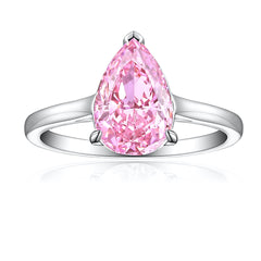 925 Silver 4ct Teardrop Ice Halo Ring