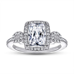925 Silver Art Deco CZ Statement Ring