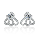 Luxury 925 Silver Zircon Studs