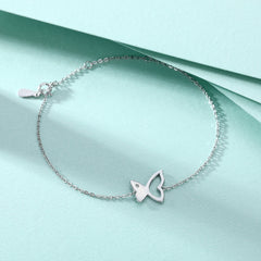 S925 Silver Butterfly Bracelet - Trendy Women's Jewelry