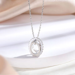 S925 Silver Multi-Loop Pendant Necklace