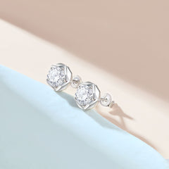 S925 CZ Studs Earrings - Luxe Silver Jewelry