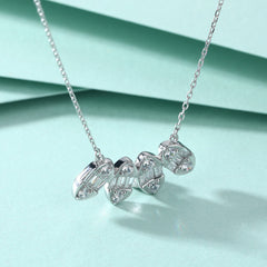 S925 Silver Zircon Choker Necklace