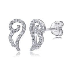 925 Silver Angel Wing Studs Earrings