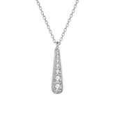 S925 Silver Teardrop Pendant Necklace